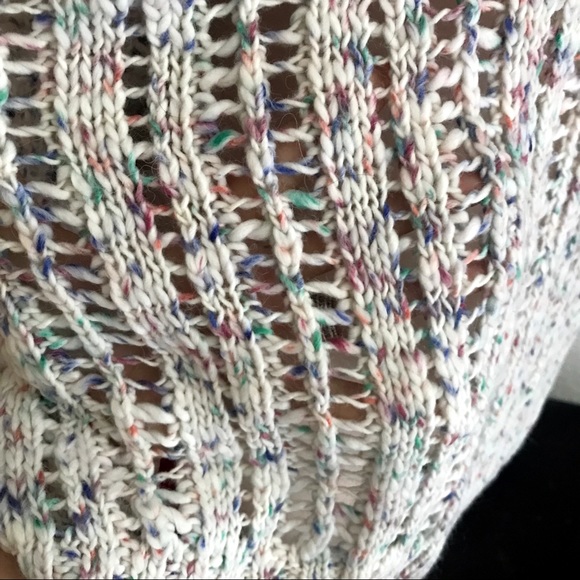 AEO Variegated Open Knit Low Back Sweater - Picture 6 of 8